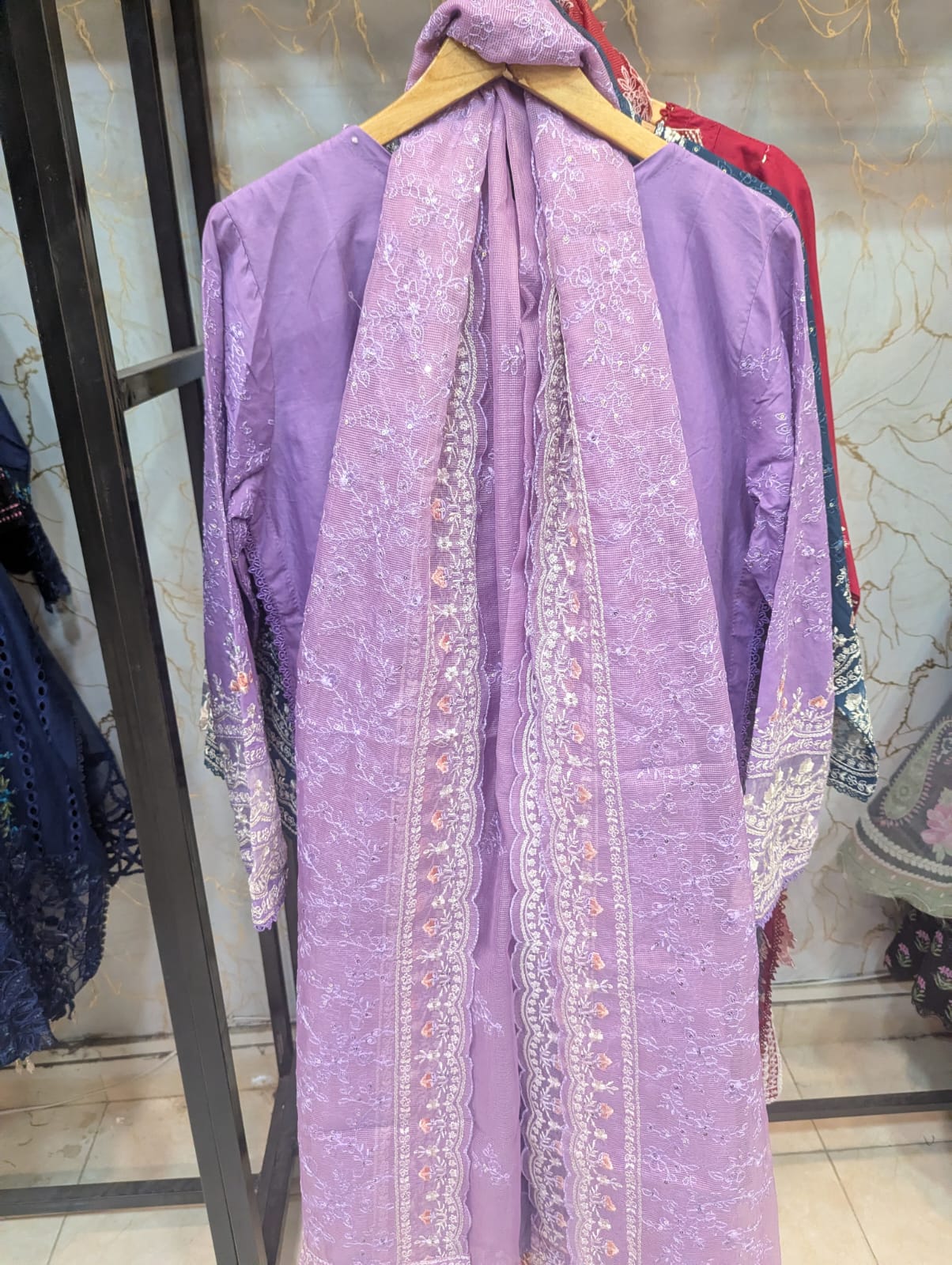 Embroidered Stitch 3pc