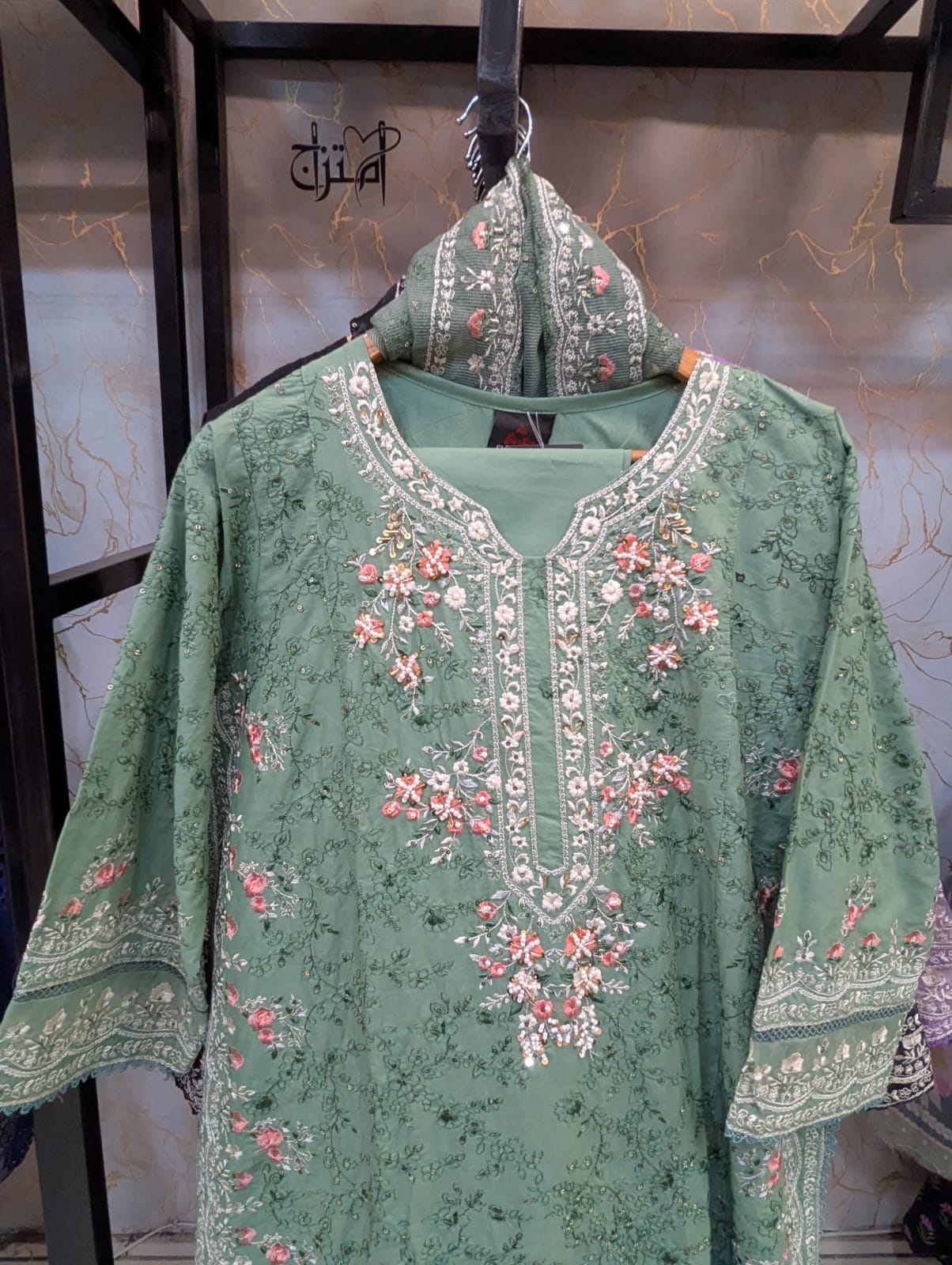 Embroidered Stitch 3pc