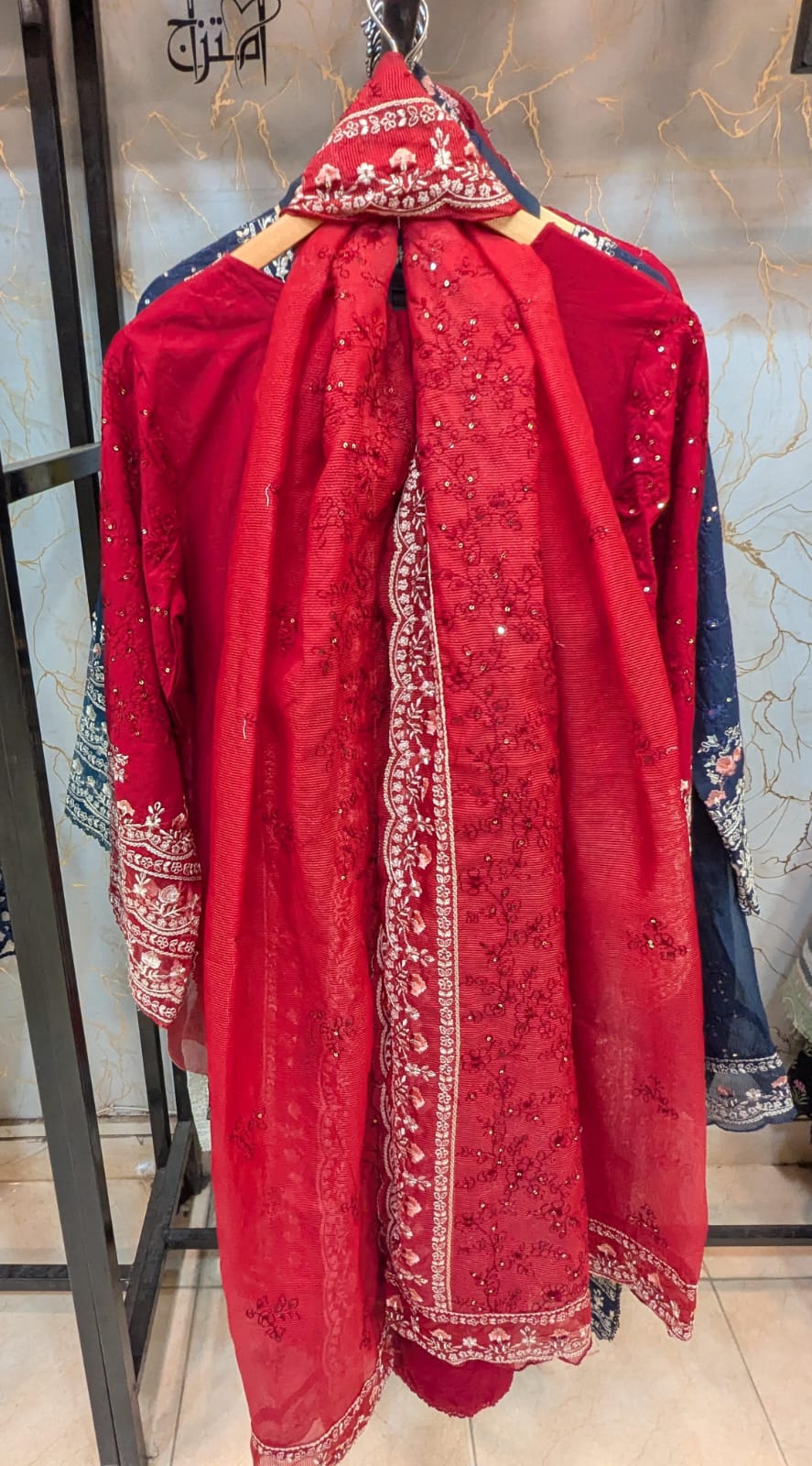Embroidered  Stitch 3pc