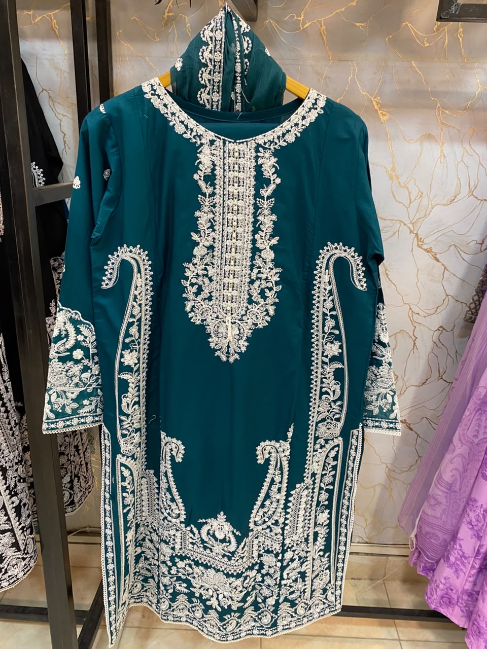 Embroidered Stitch 3pc