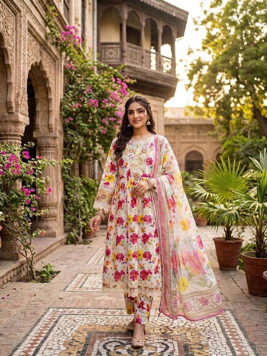 Embroidered Stitch 3pc