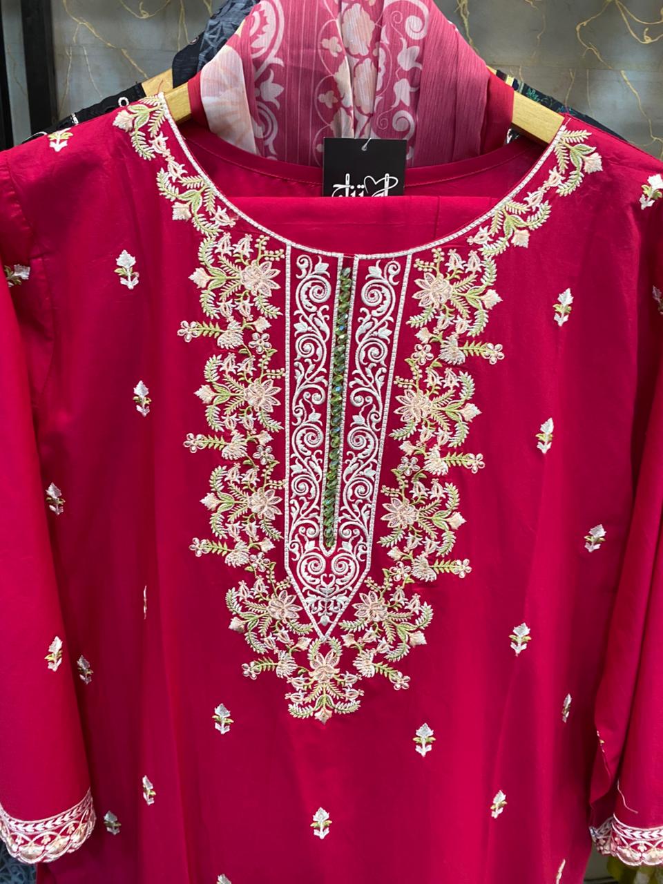 Embroidered Stitch 3pc