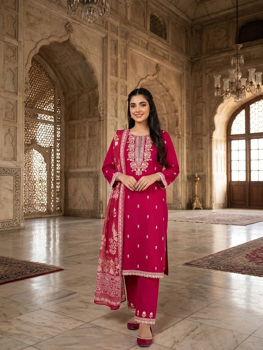 Embroidered Stitch 3pc
