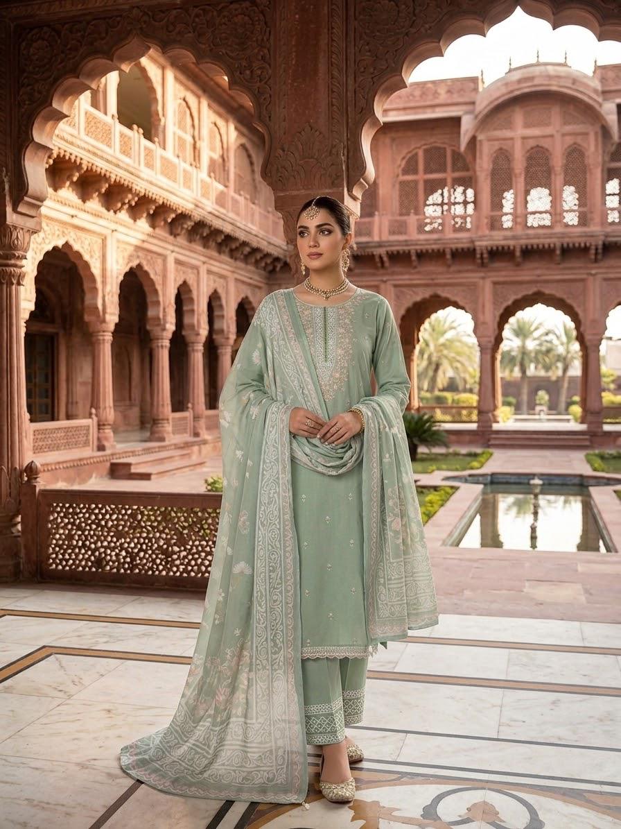 Embroidered Stitch 3pc