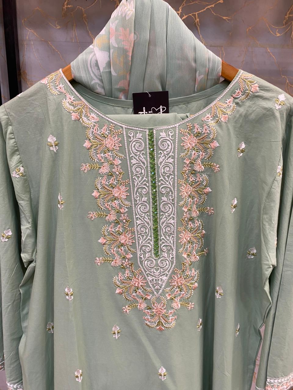 Embroidered Stitch 3pc