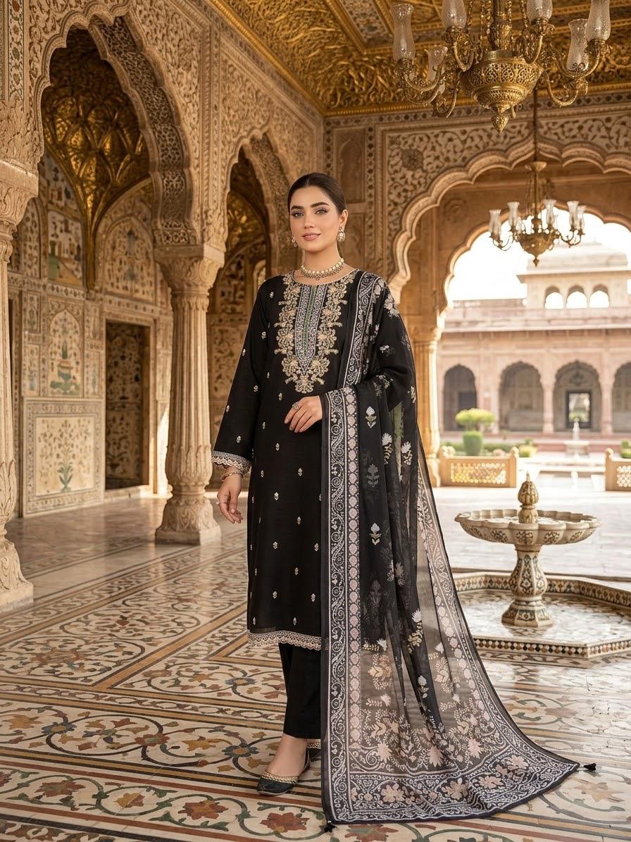 Embroidered Stitch 3pc