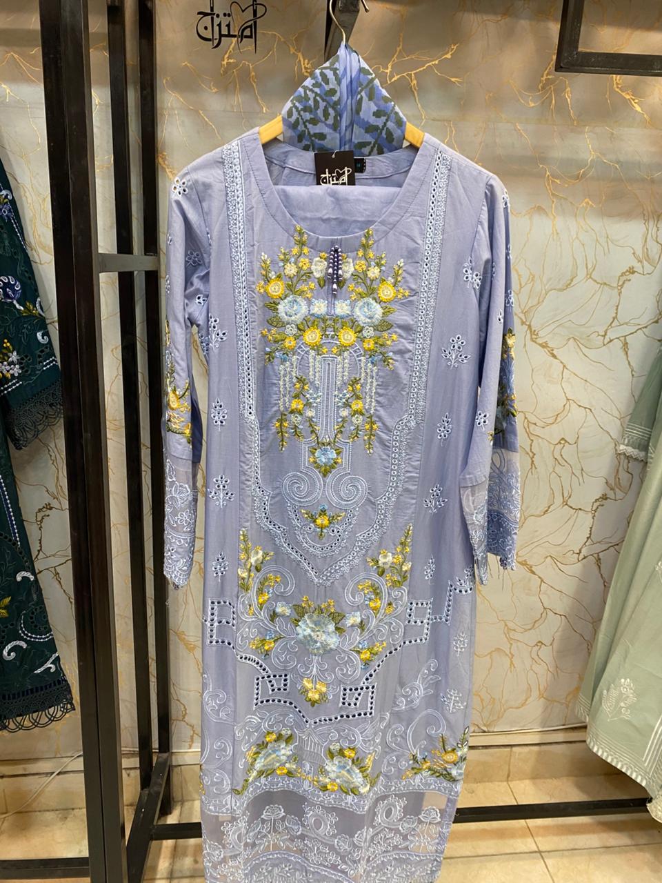 Embroidered Stitch 3pc