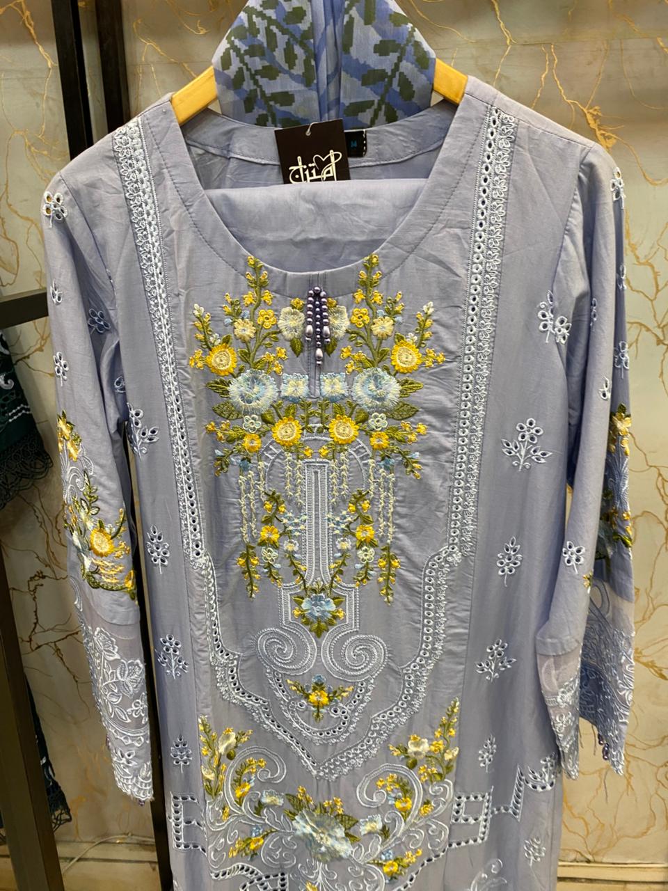 Embroidered Stitch 3pc