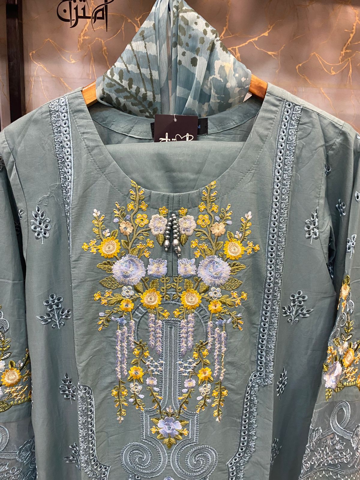 Embroidered Stitch 3pc