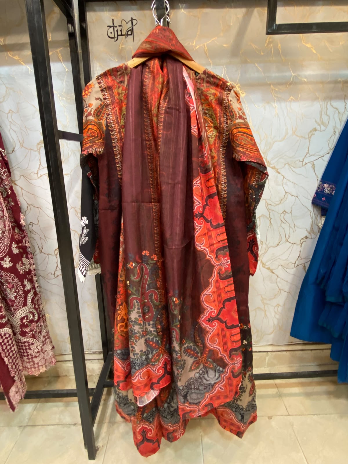 Winter Cotton Kaftan Stitch 3pc