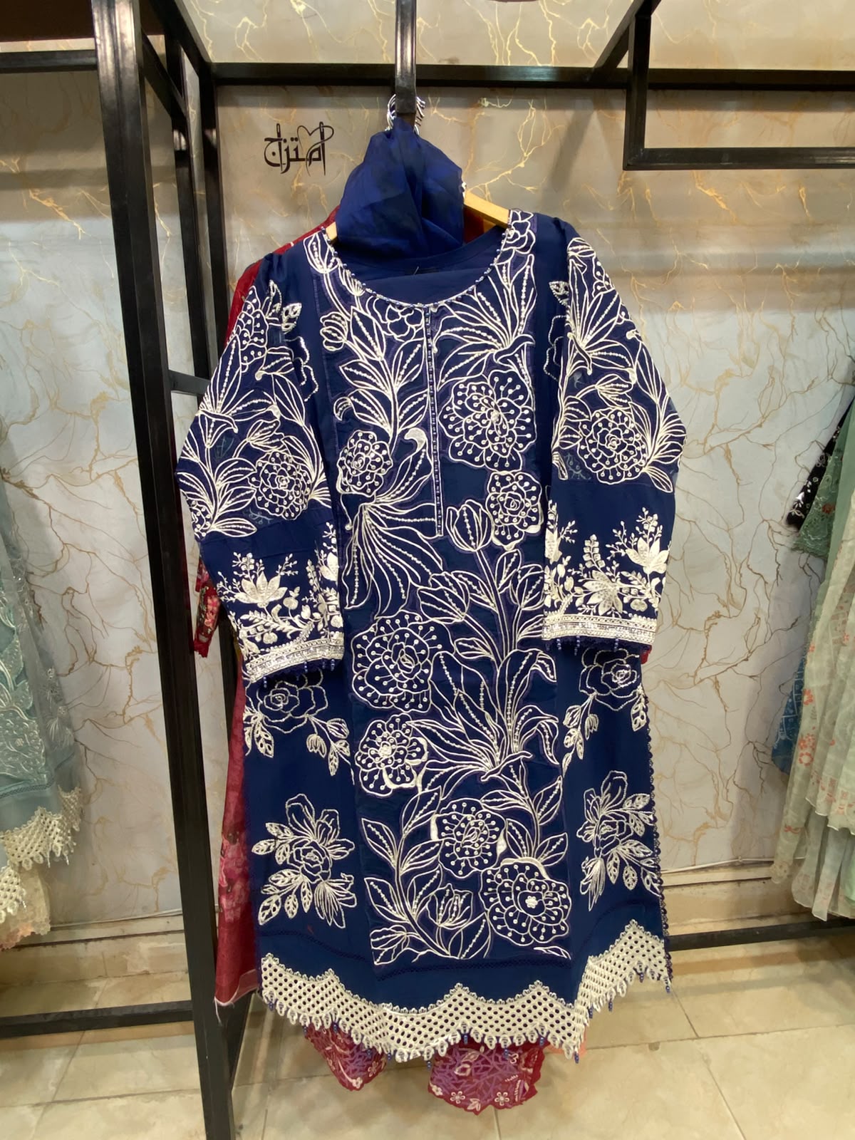 Embroidered Stitch 3pc