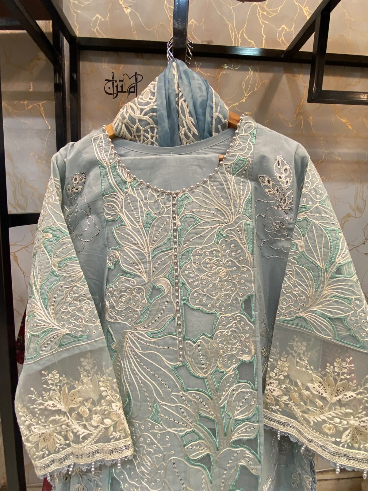 Lawn  Embroidered Stitch 3pc