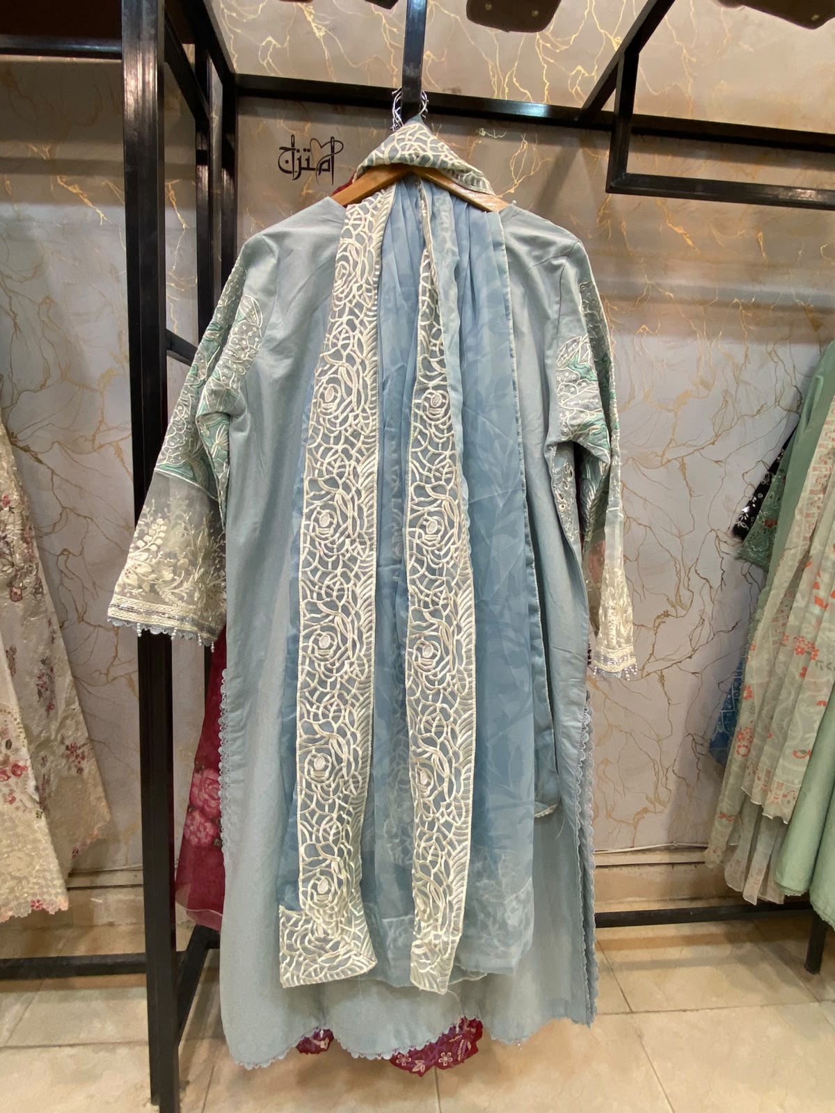 Lawn  Embroidered Stitch 3pc