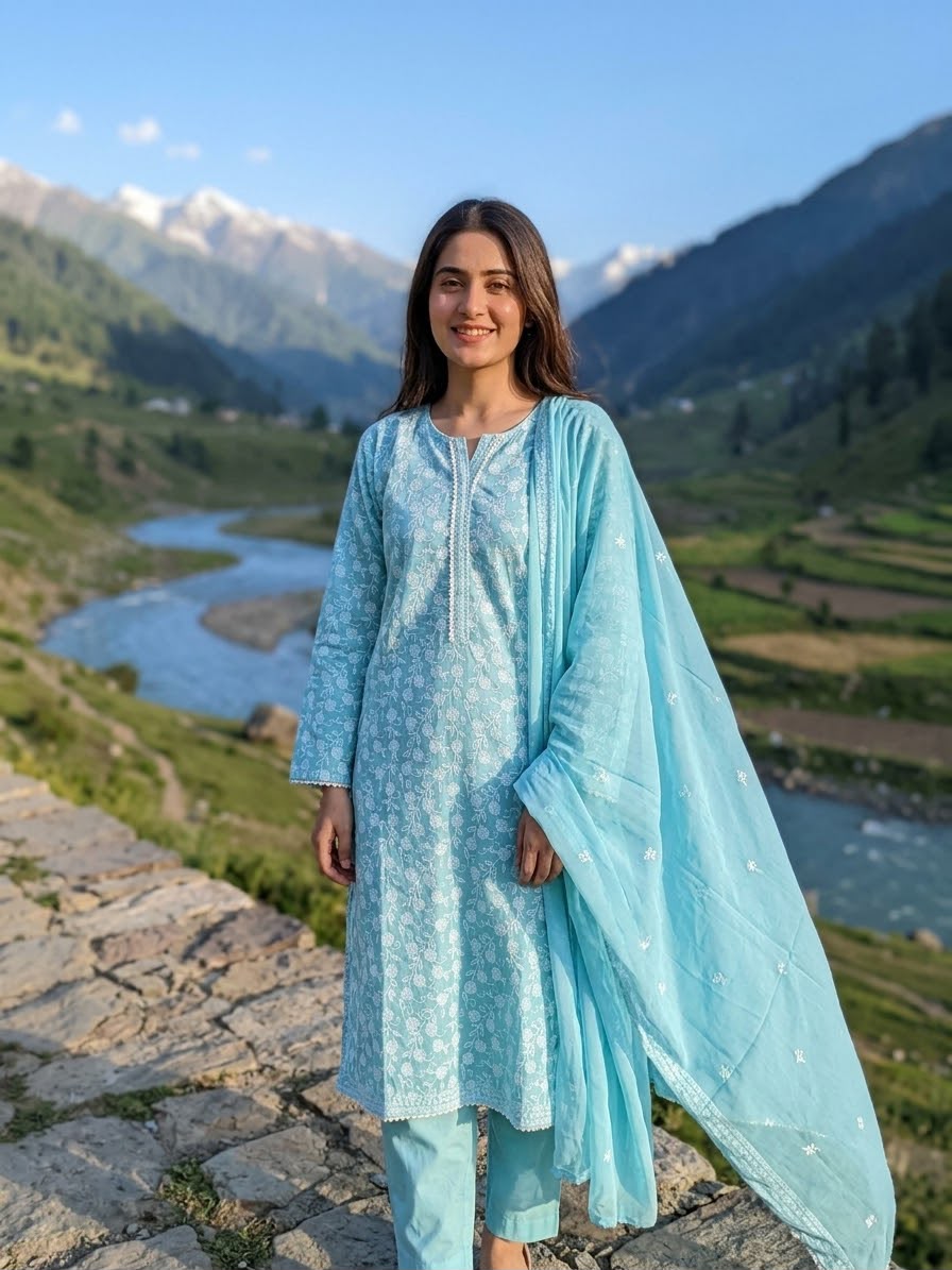 Lawn Printed Stitch 3pc