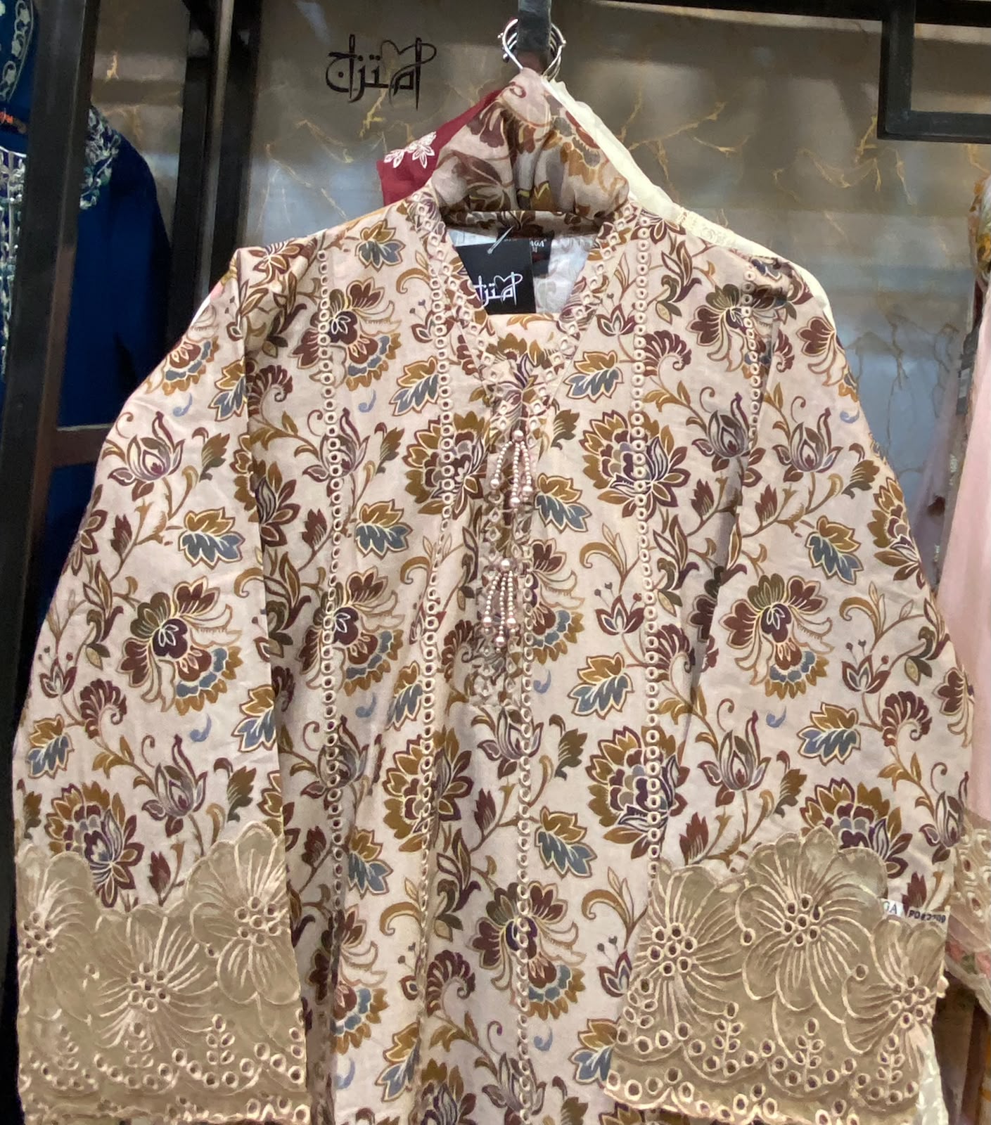 Winter Cotton Embroidered Stitch 3p
