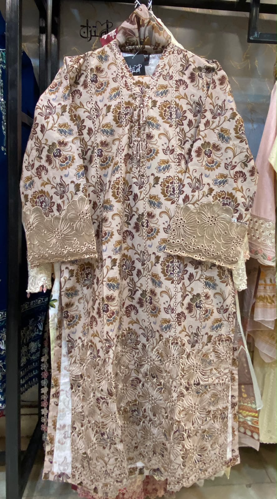 Winter Cotton Embroidered Stitch 3p