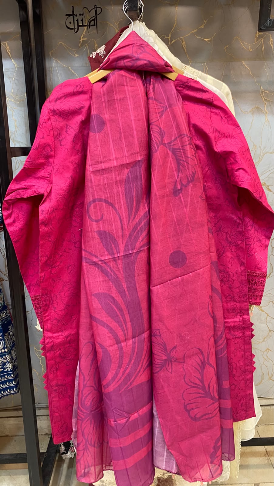 Winter Cotton Embroidered Stitch 3pc