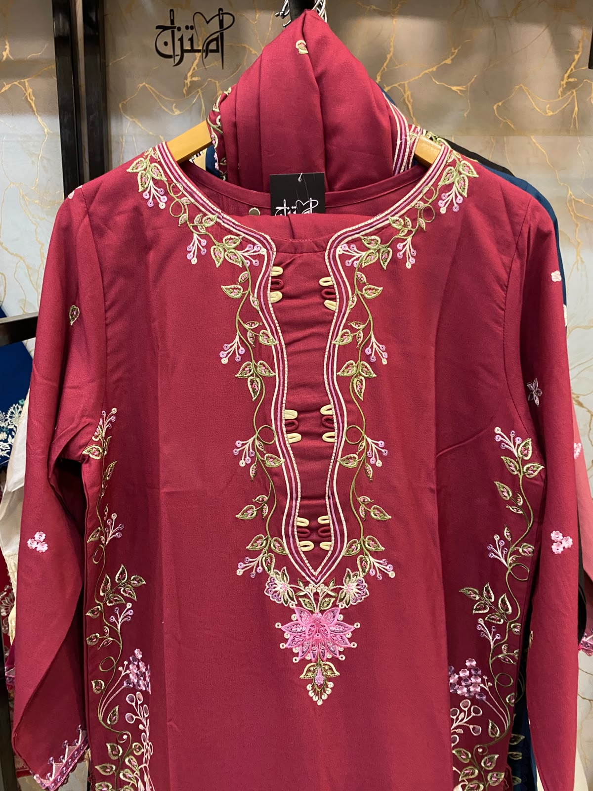 Stuff (Dhanak) Embroidered Stitch 3pc