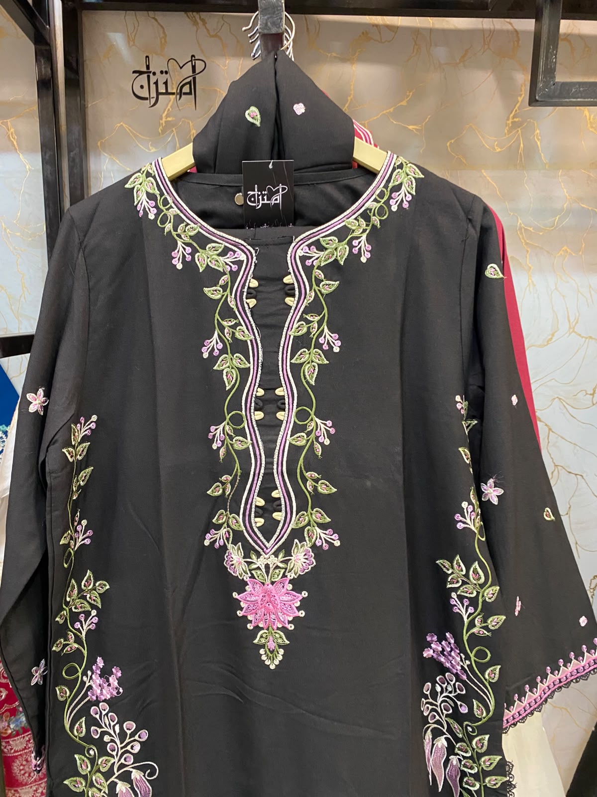 Stuff (Dhanak) Embroidered Stitch 3pc