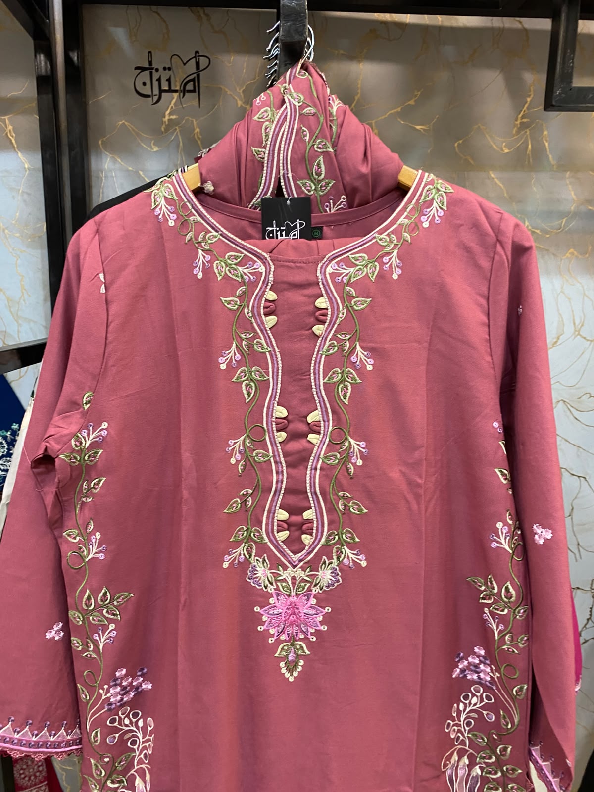 Stuff (Dhanak) Embroidered Stitch 3pc