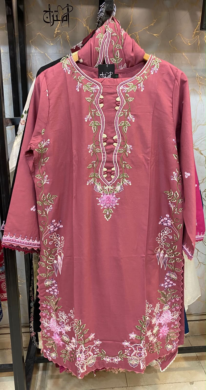 Stuff (Dhanak) Embroidered Stitch 3pc