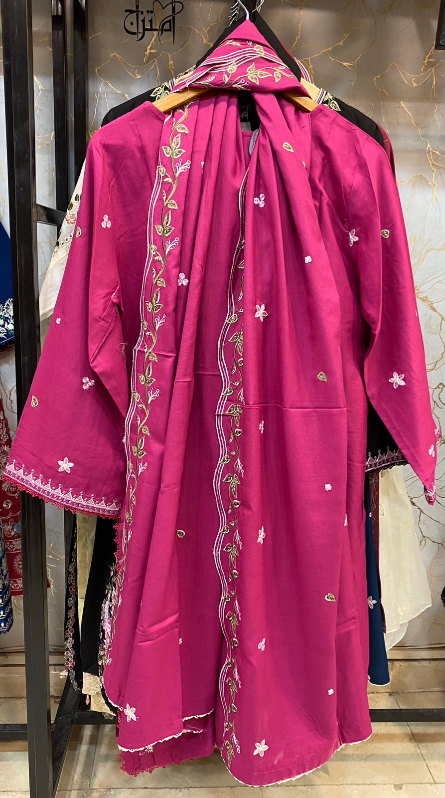 Stuff (Dhanak) Embroidered Stitch 3pc