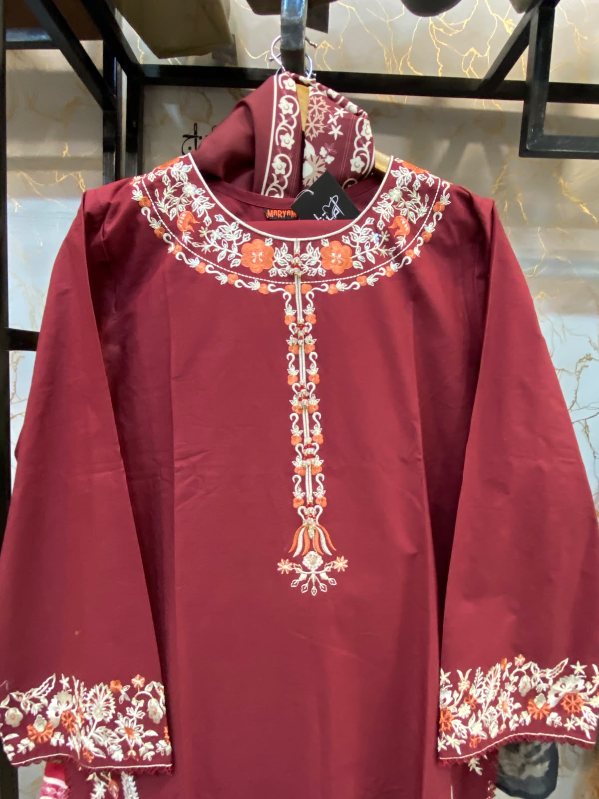 Winter Cotton Embroidered Stitch 3pc