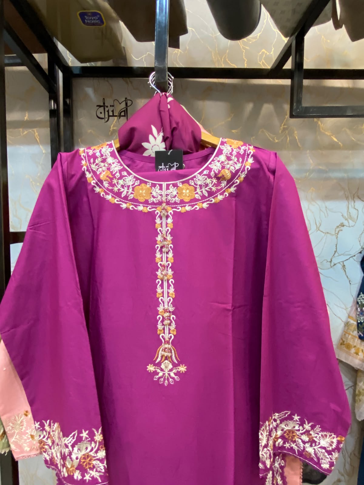 Winter Cotton Embroidered Stitch 3pc