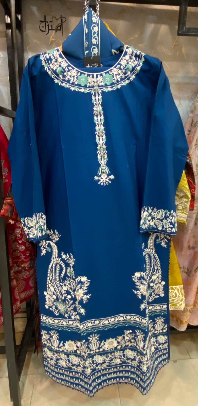 Winter Cotton Embroidered Stitch 3pc
