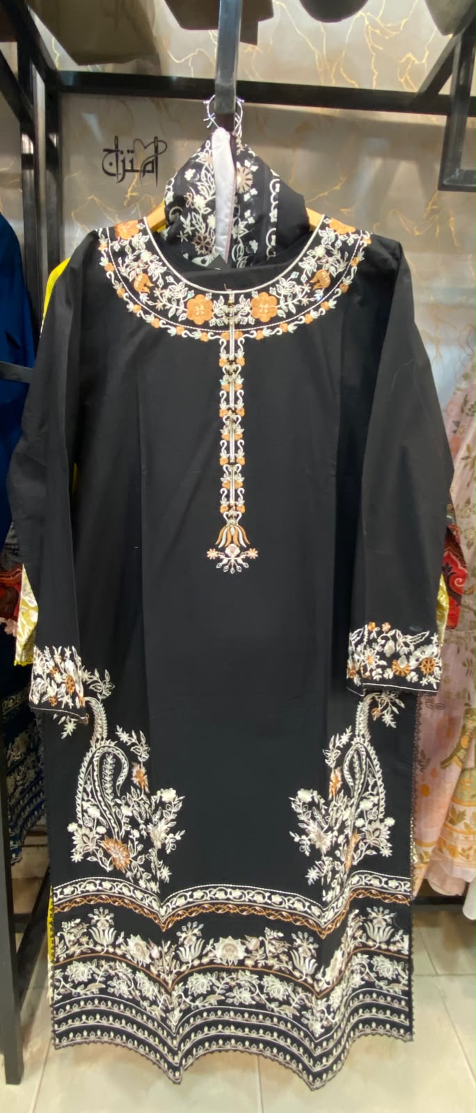 Winter Cotton Embroidered Stitch 3pc