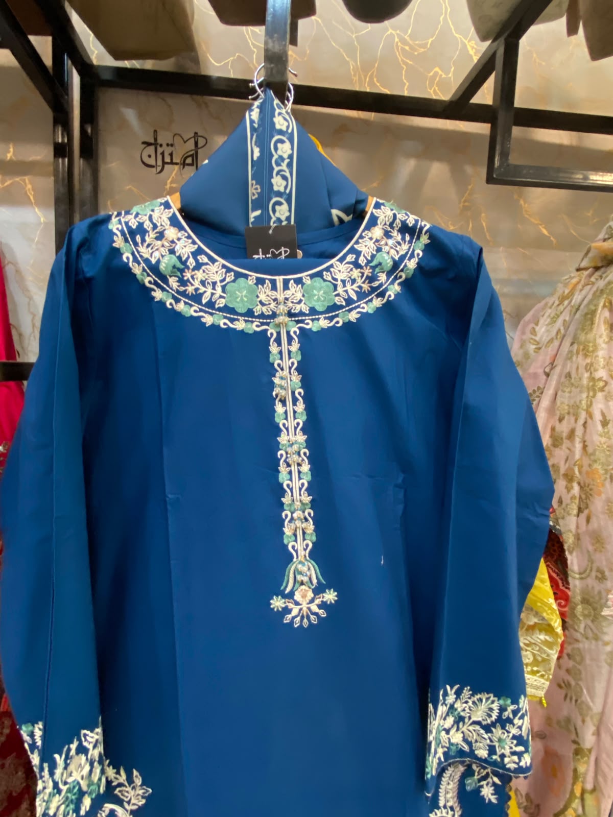 Winter Cotton Embroidered Stitch 3pc