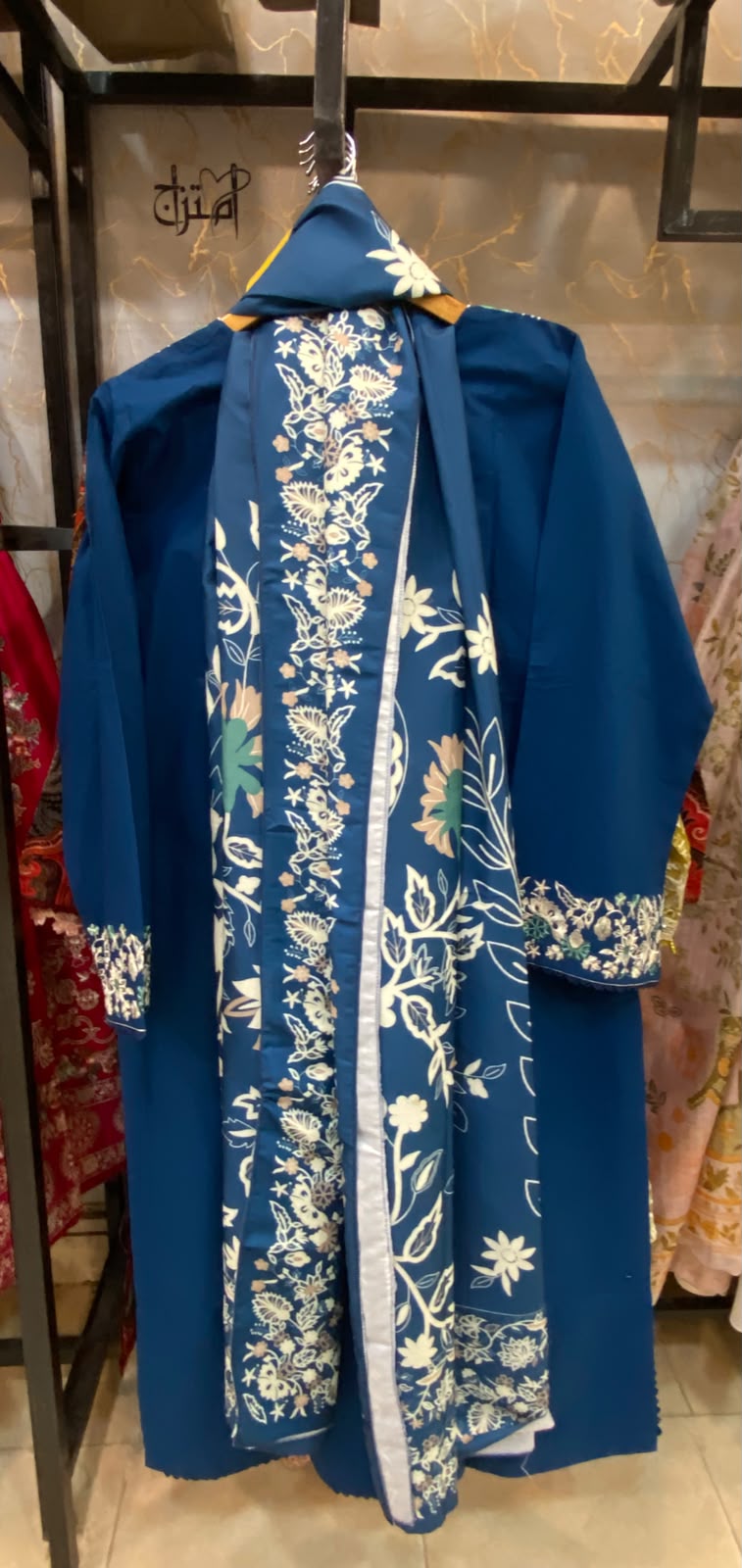 Winter Cotton Embroidered Stitch 3pc