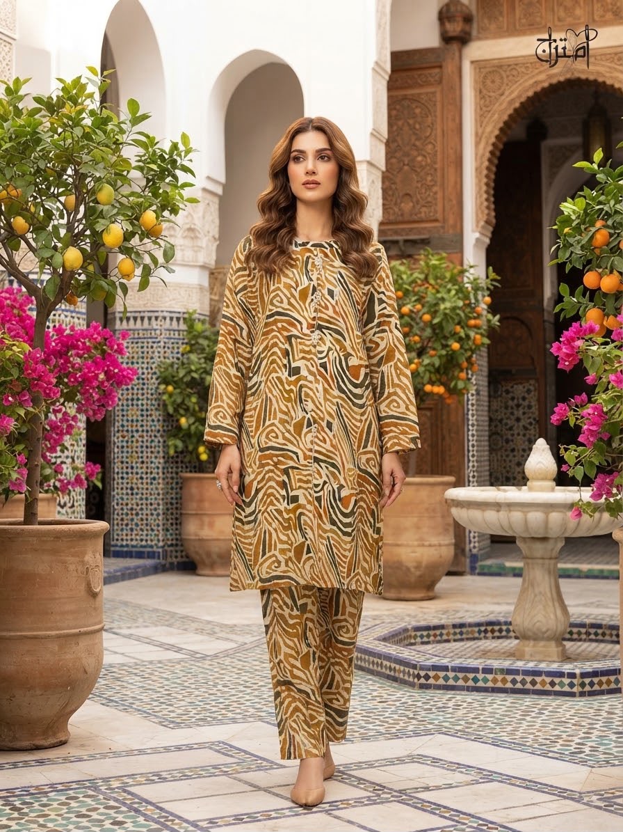 Stuff (khaddar) Printed Stitch 2pc