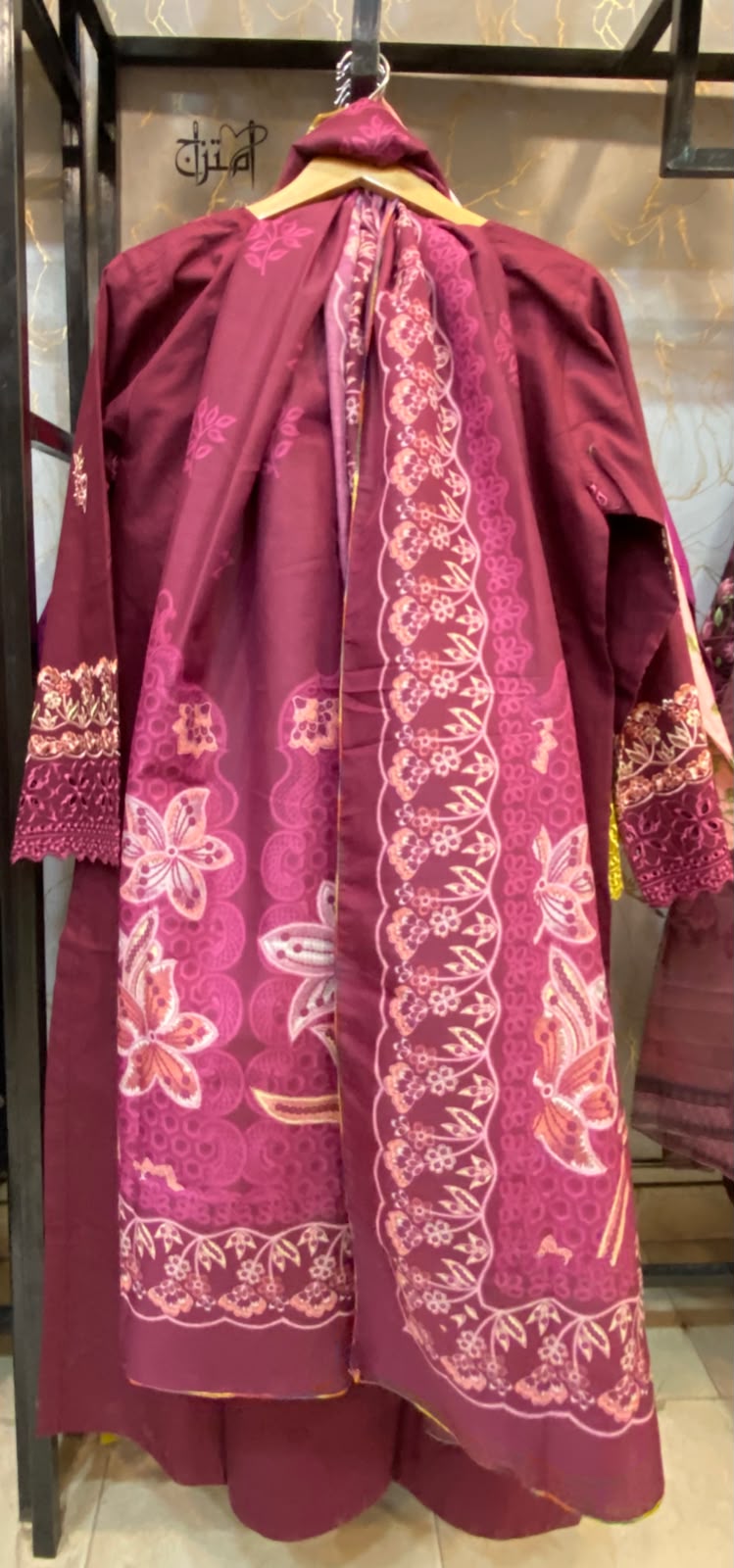 Winter Cotton Embroidered Stitch 3pc