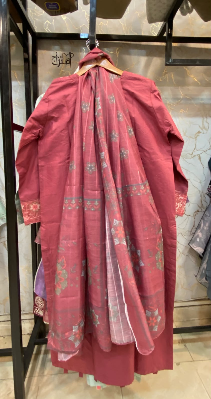 Winter Cotton Embroidered Stitch 3pc