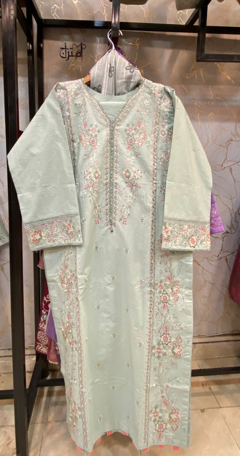 Winter Cotton Embroidered Stitch 3pc