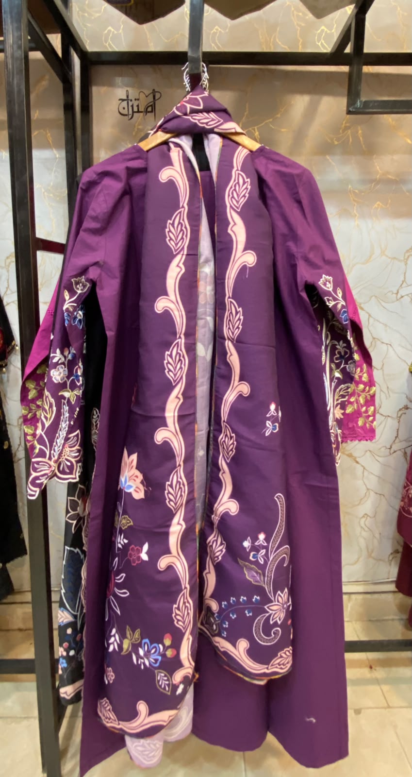 Winter Cotton Embroidered Stitch 3pc