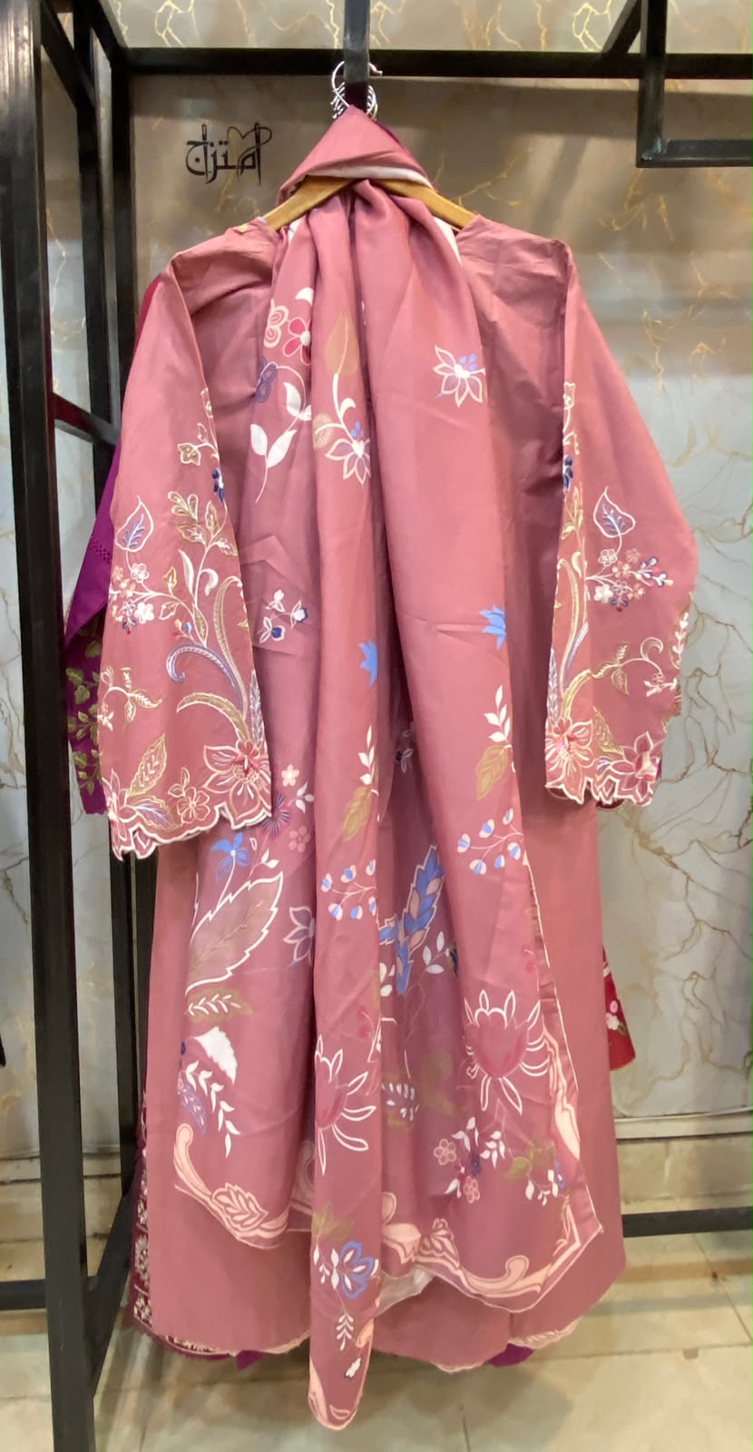 Winter Cotton Embroidered Stitch 3pc
