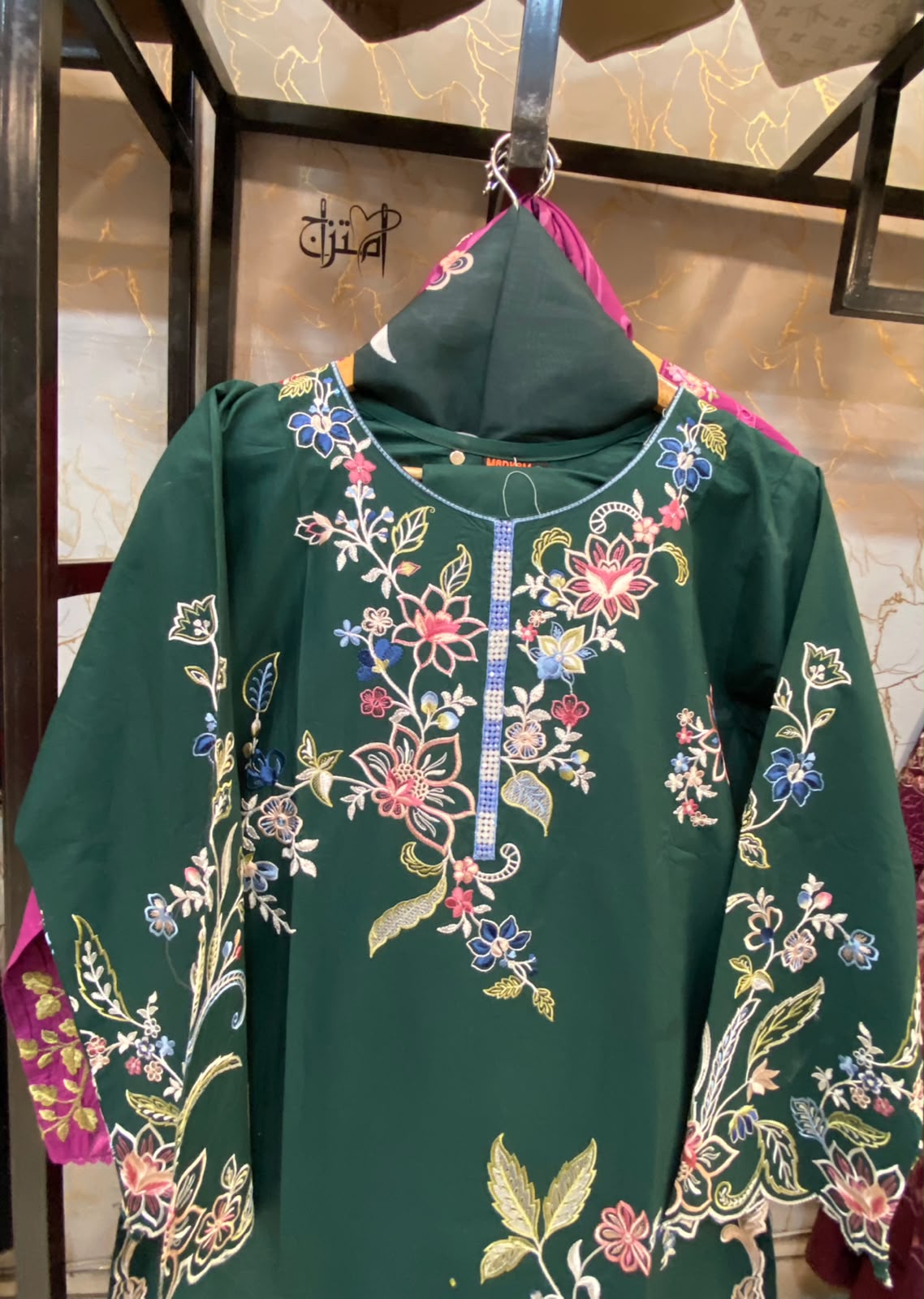 Winter Cotton Embroidered Stitch 3pc