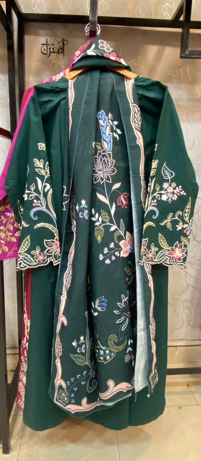Winter Cotton Embroidered Stitch 3pc