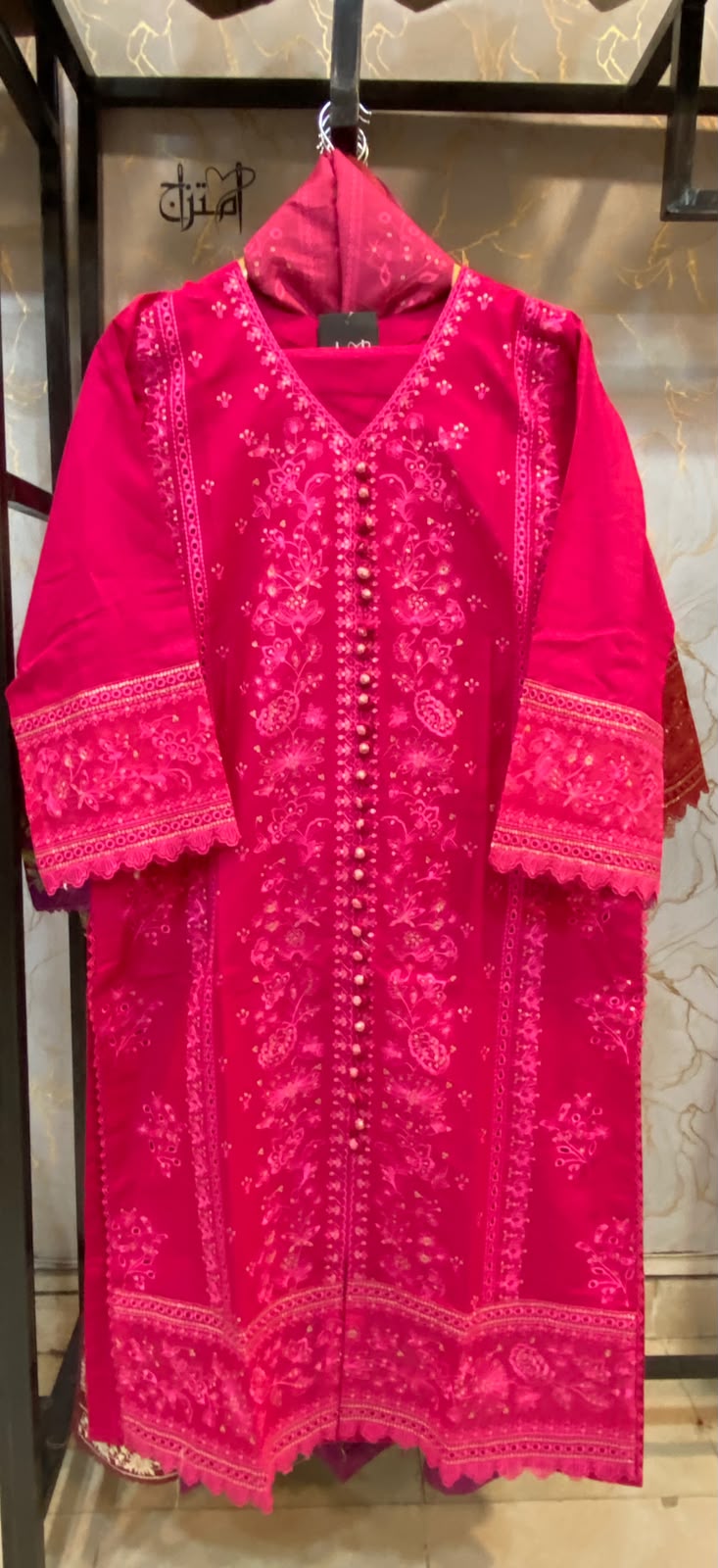 Winter Cotton Embroidered Stitch 3pc