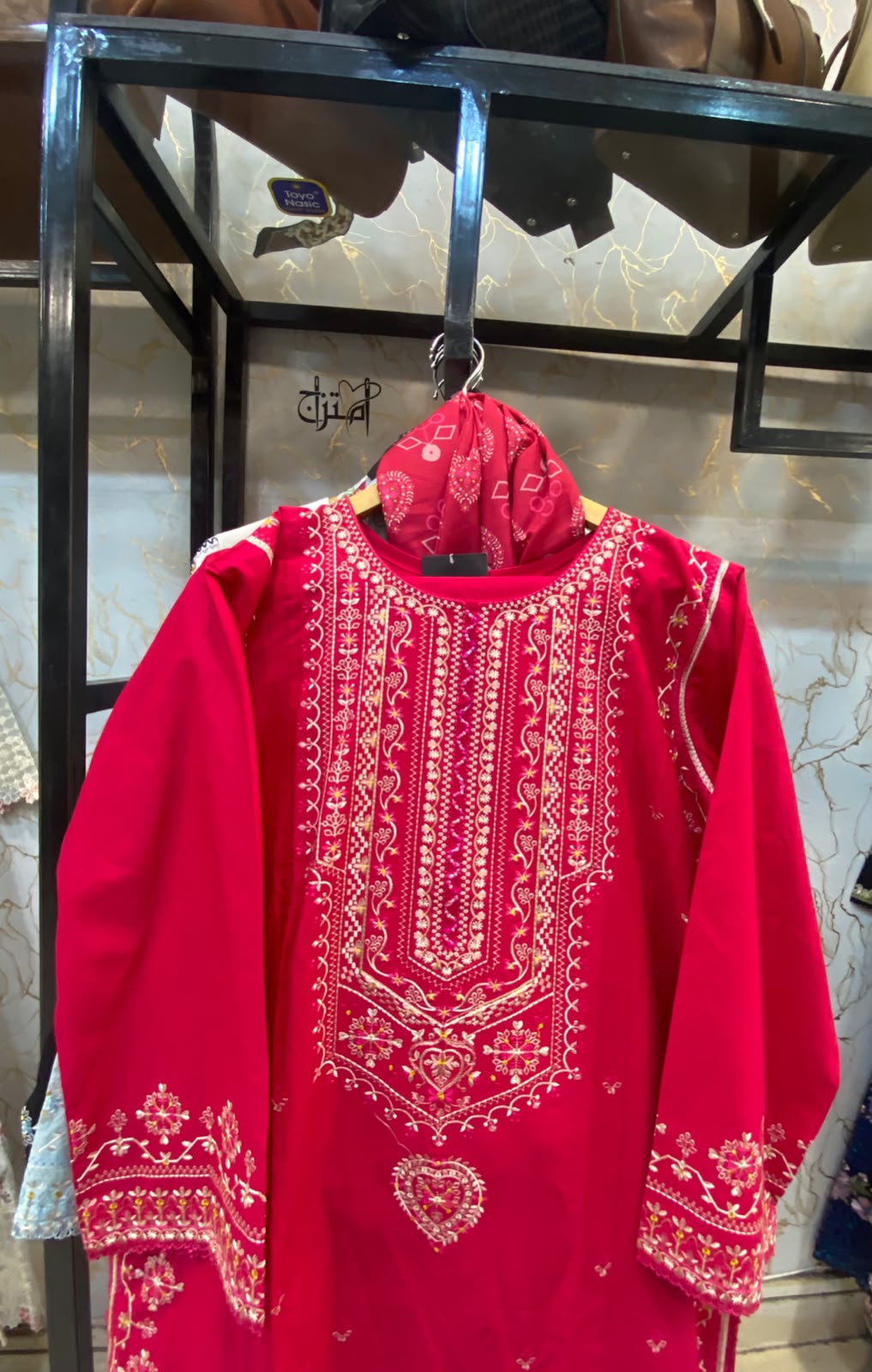 Winter Cotton Embroidered Stitch 3pc