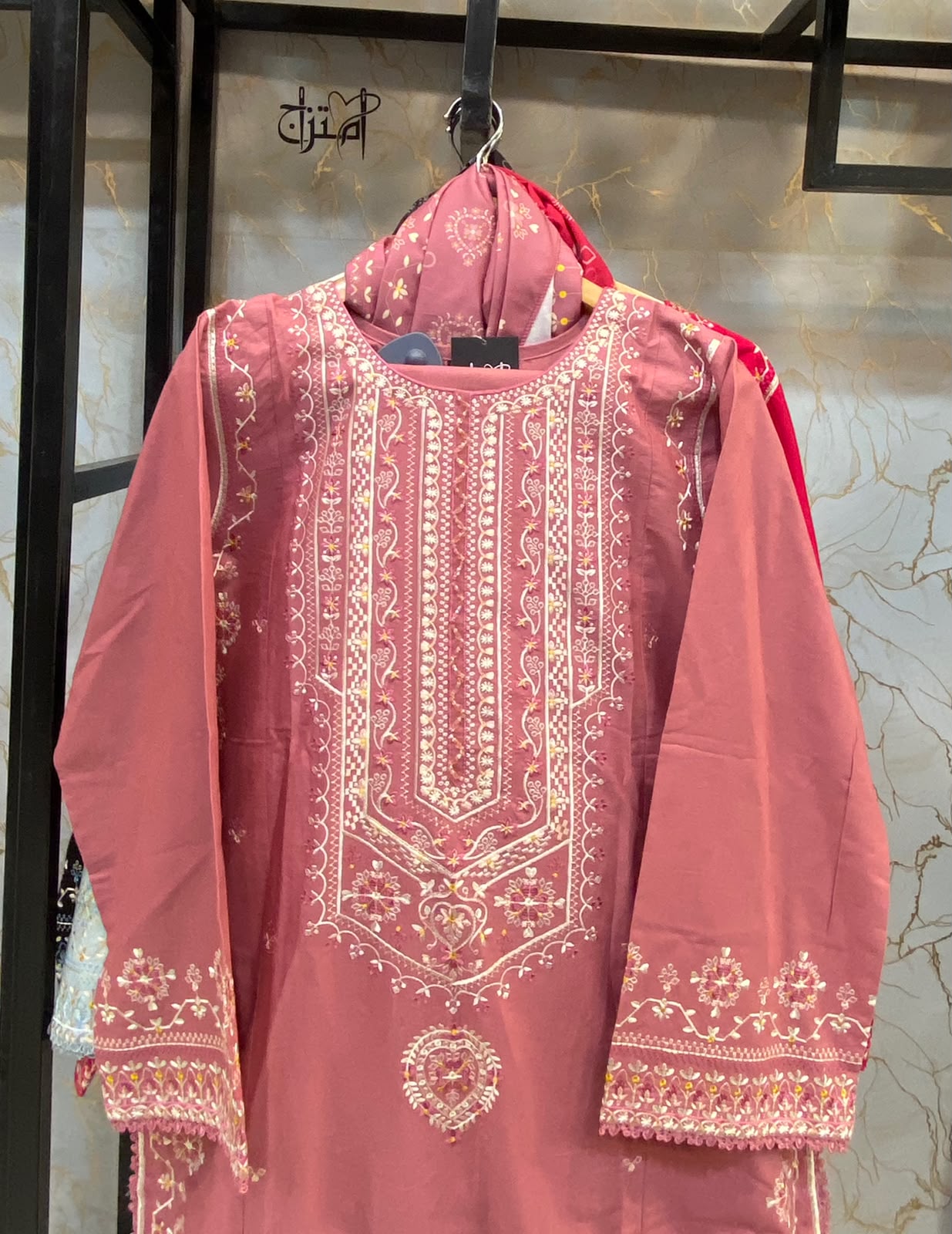 Winter Cotton Embroidered Stitch 3pc