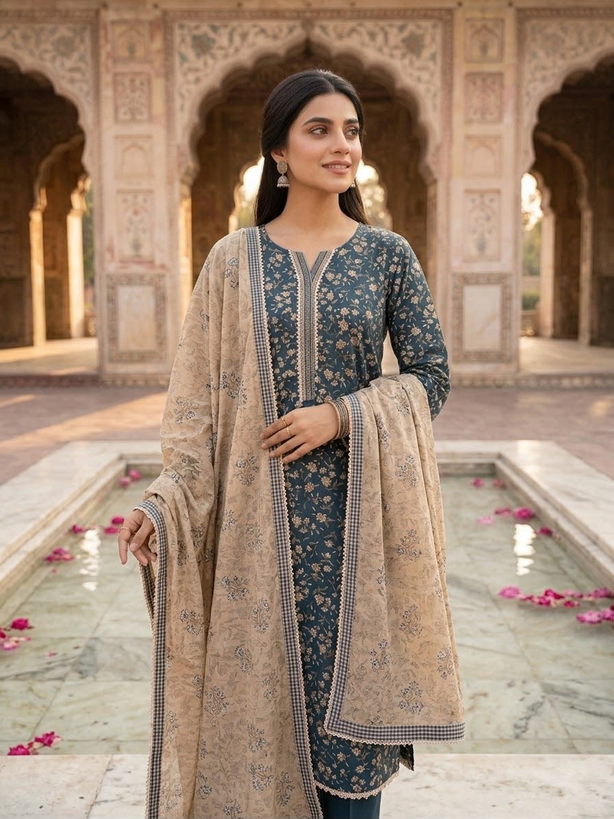 Winter Khaddar Stitch 3pc