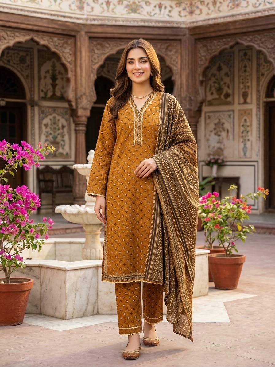 Winter Khaddar  Stitch 3pc