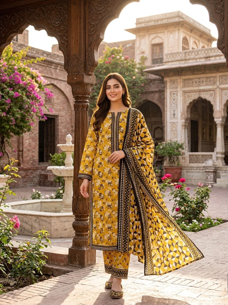 Winter Khaddar Stitch 3pc