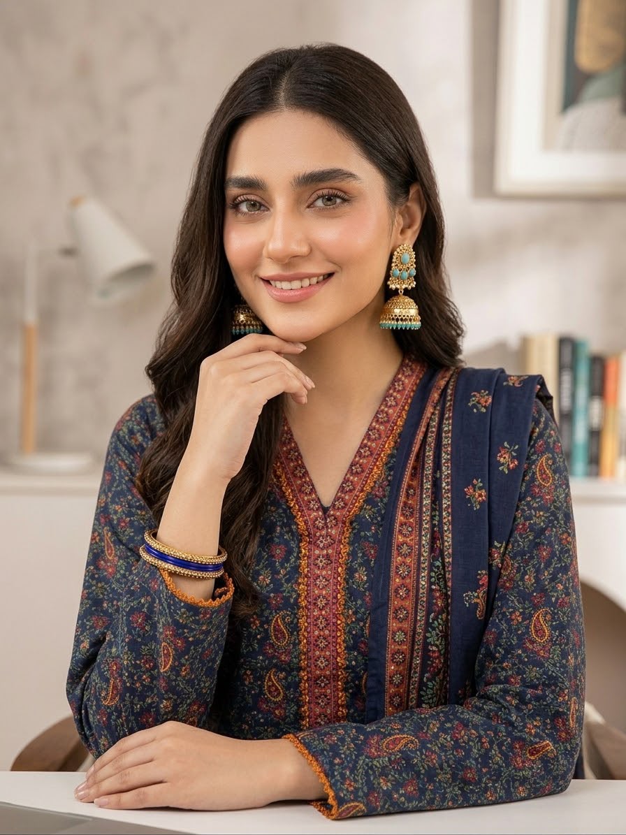 Winter Khaddar Stitch 3pc