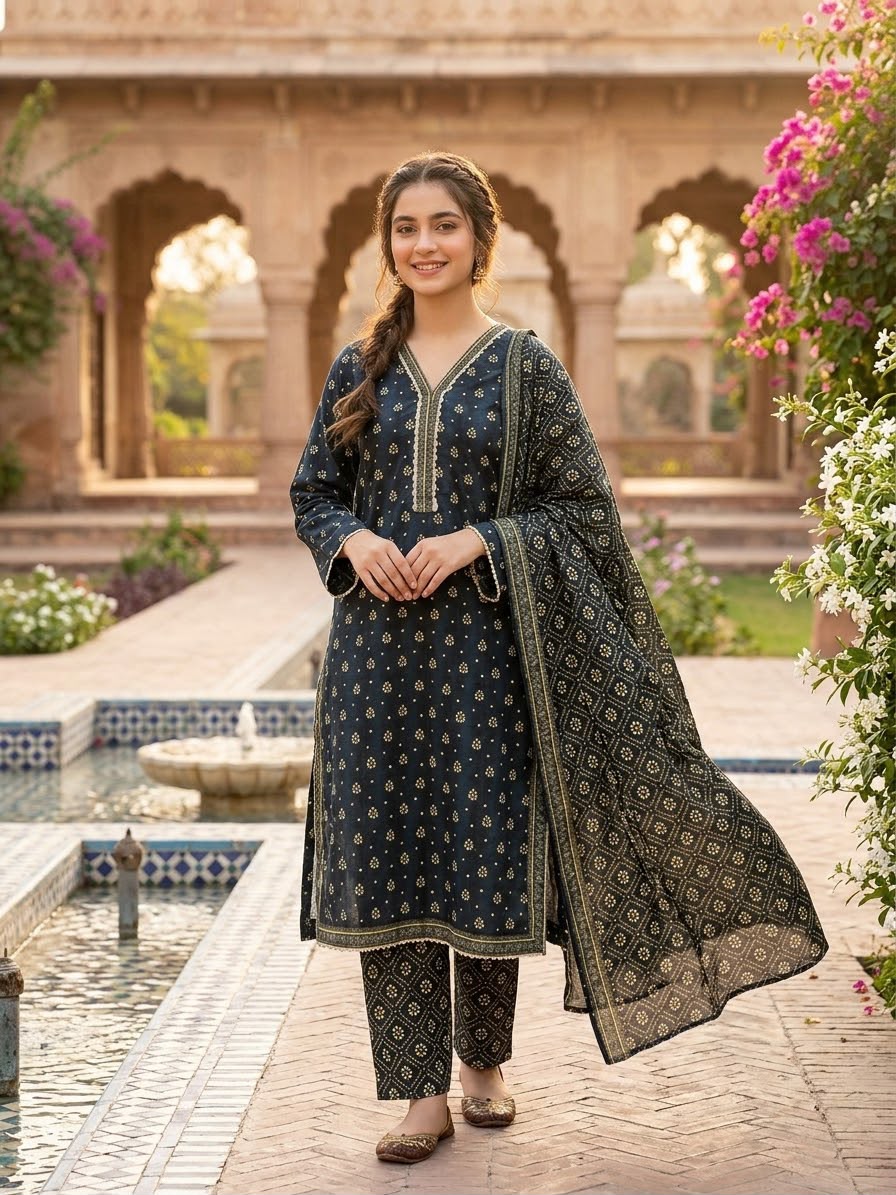 Winter Khaddar Stitch 3pc