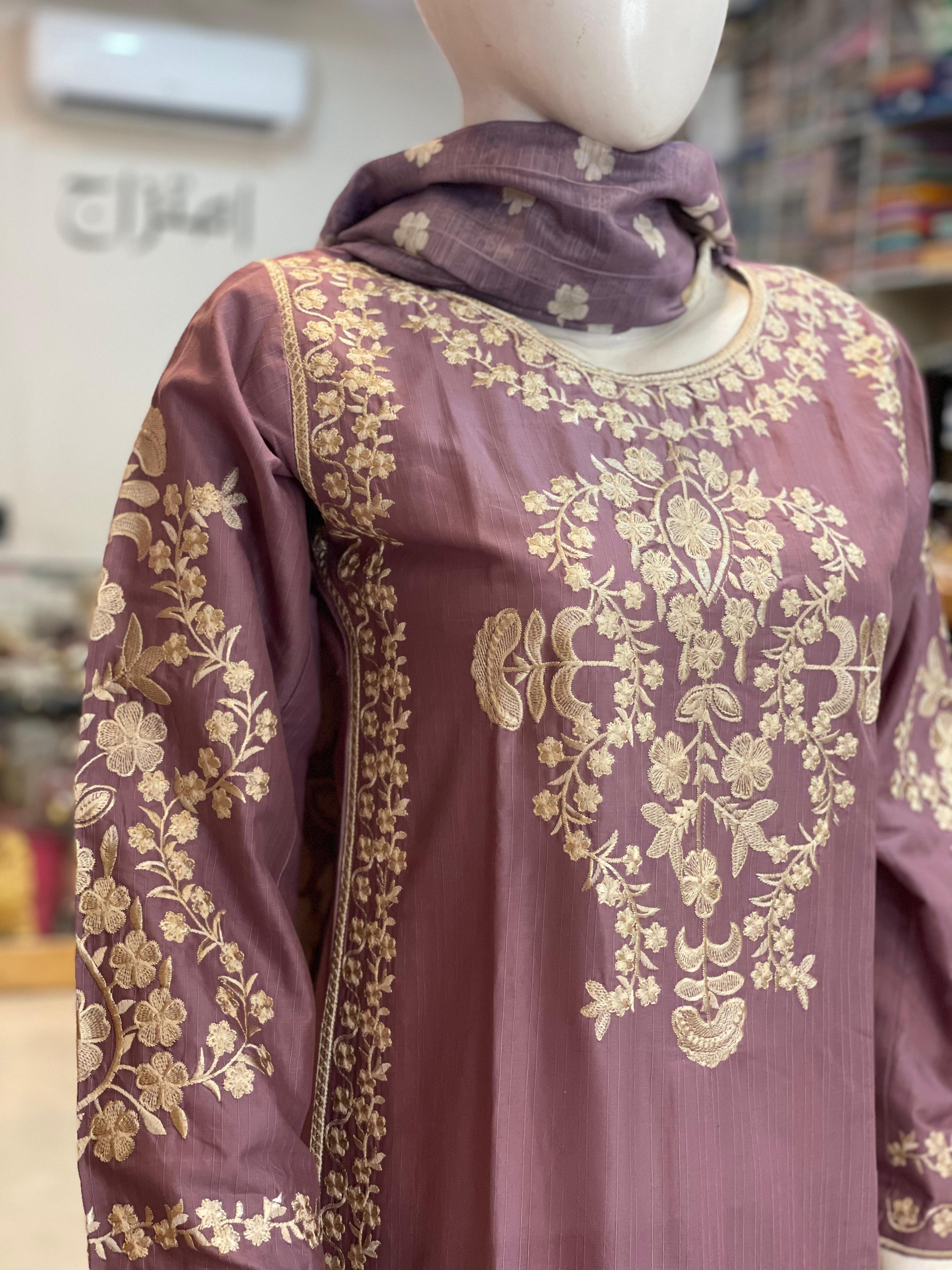 3 PIECE - EMBROIDERED LAWN SUIT