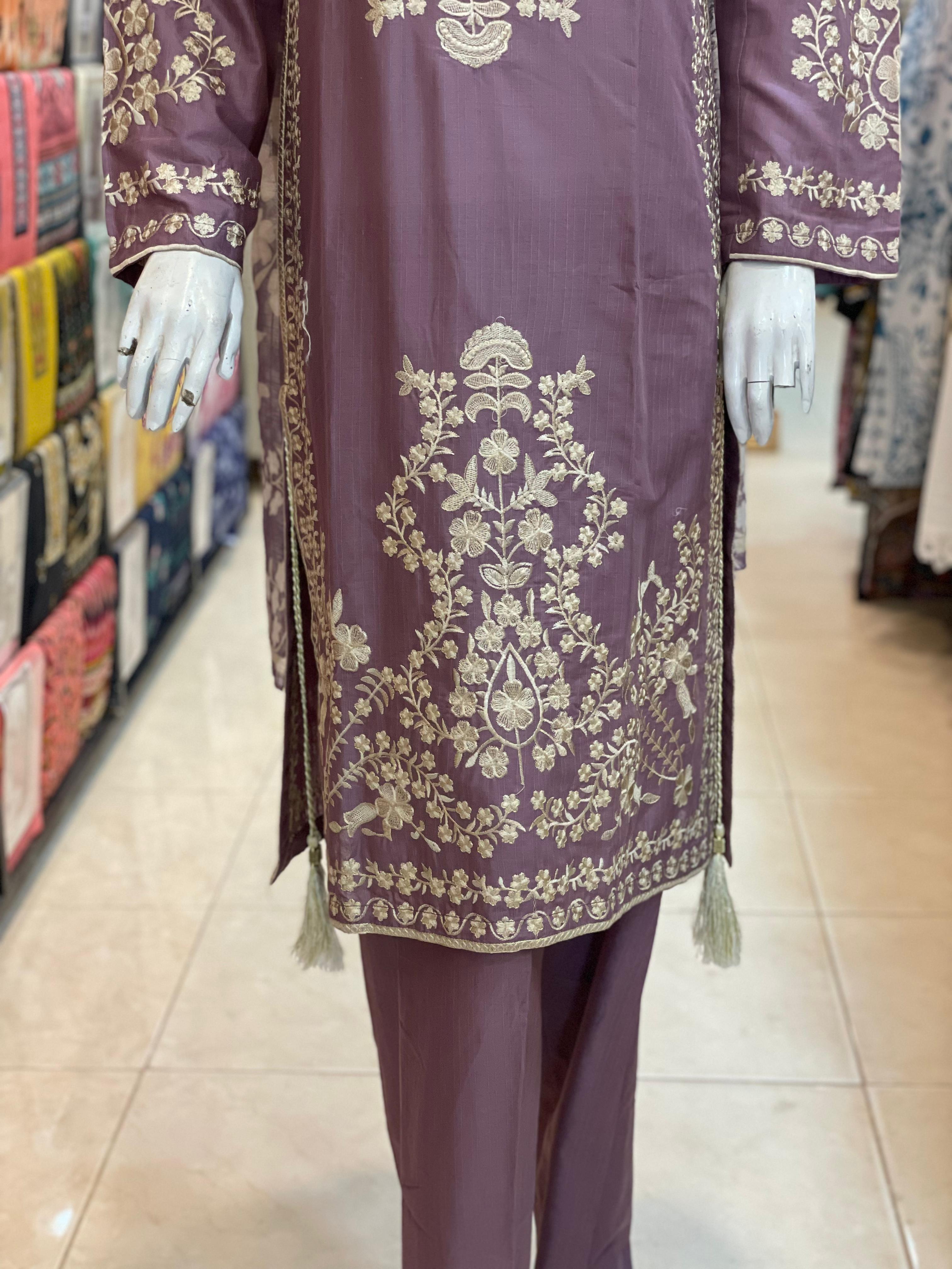 3 PIECE - EMBROIDERED LAWN SUIT